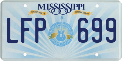 MS license plate LFP699