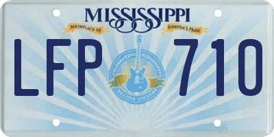 MS license plate LFP710