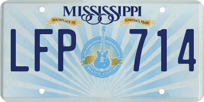 MS license plate LFP714