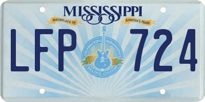 MS license plate LFP724