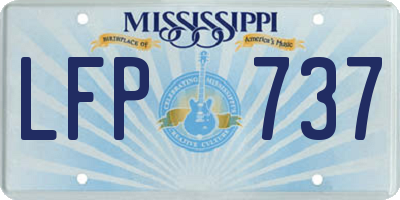 MS license plate LFP737