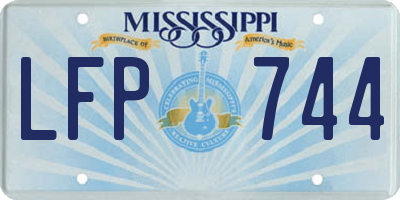 MS license plate LFP744