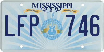 MS license plate LFP746