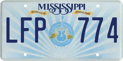 MS license plate LFP774