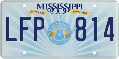 MS license plate LFP814