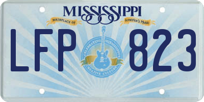 MS license plate LFP823