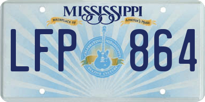 MS license plate LFP864