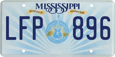 MS license plate LFP896
