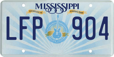MS license plate LFP904