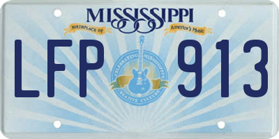 MS license plate LFP913