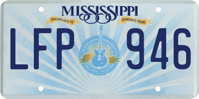 MS license plate LFP946