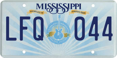 MS license plate LFQ044