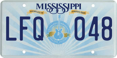 MS license plate LFQ048
