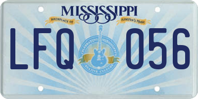 MS license plate LFQ056