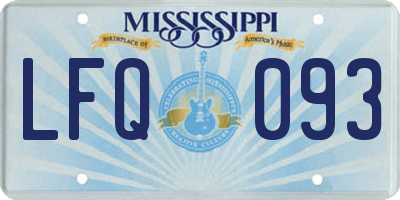MS license plate LFQ093