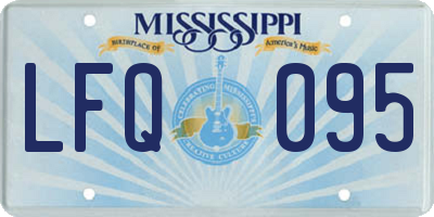 MS license plate LFQ095