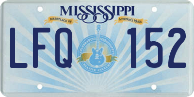 MS license plate LFQ152