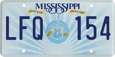 MS license plate LFQ154