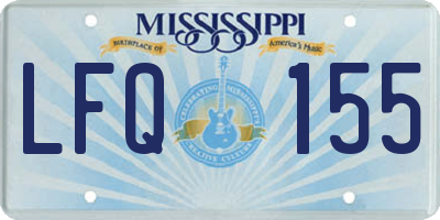 MS license plate LFQ155