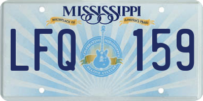 MS license plate LFQ159