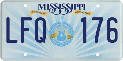 MS license plate LFQ176
