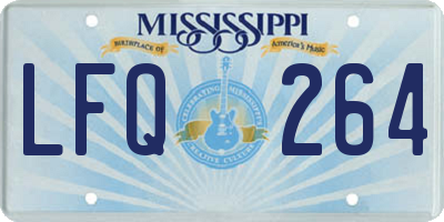 MS license plate LFQ264
