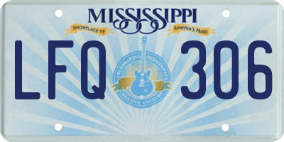 MS license plate LFQ306