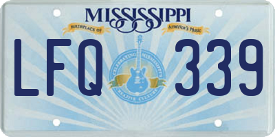MS license plate LFQ339