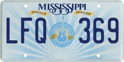 MS license plate LFQ369