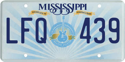 MS license plate LFQ439