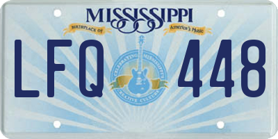 MS license plate LFQ448