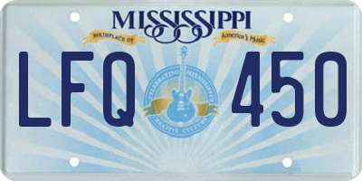 MS license plate LFQ450
