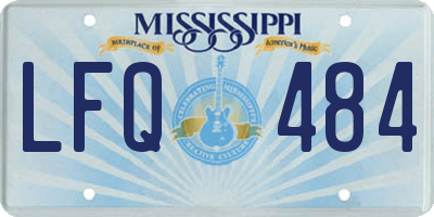 MS license plate LFQ484