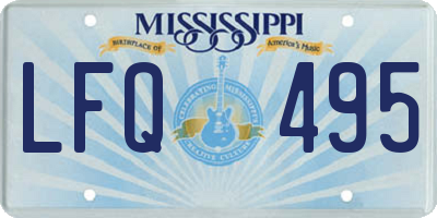 MS license plate LFQ495