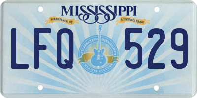 MS license plate LFQ529