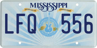 MS license plate LFQ556