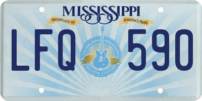 MS license plate LFQ590