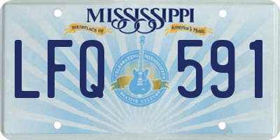 MS license plate LFQ591