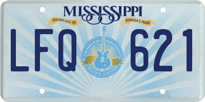 MS license plate LFQ621