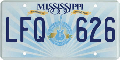 MS license plate LFQ626