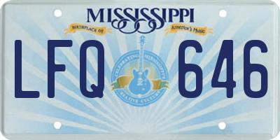 MS license plate LFQ646