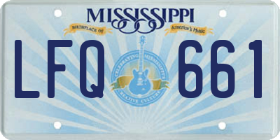 MS license plate LFQ661