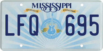 MS license plate LFQ695