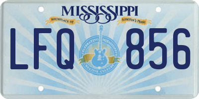 MS license plate LFQ856
