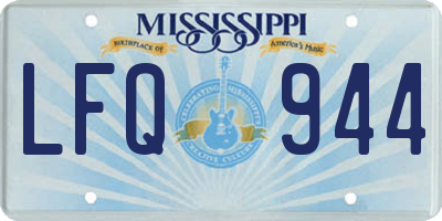 MS license plate LFQ944