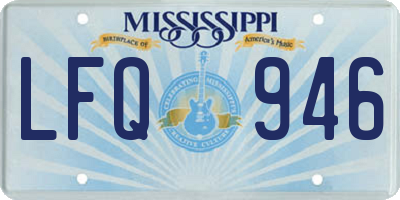 MS license plate LFQ946