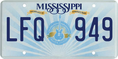 MS license plate LFQ949