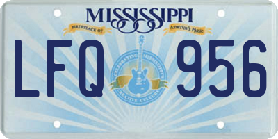 MS license plate LFQ956