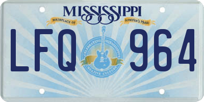 MS license plate LFQ964