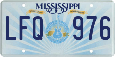 MS license plate LFQ976
